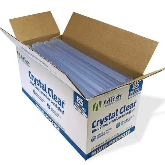 AdTech&reg; Crystal Clear 10" Full-Size Hot Glue Sticks, 85ct. {6}