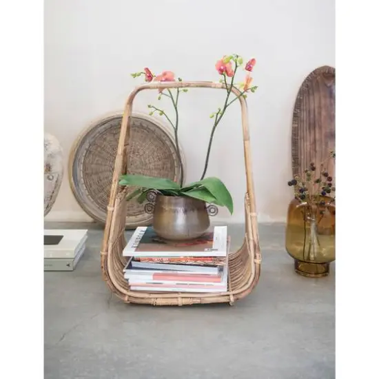 Hello Honey® Handmade Rattan Magazine Holder with Natural Finish {4}