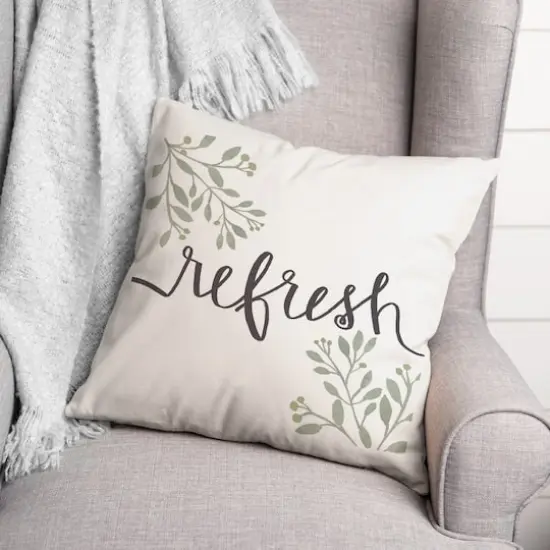 Refresh Floral 18" x 18" Throw Pillow {3}