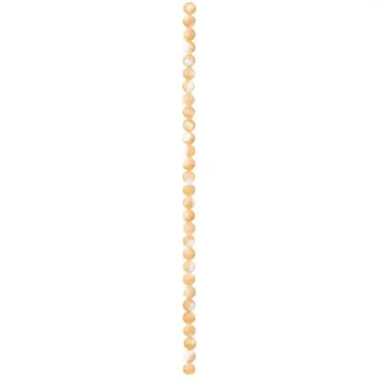 Natural Amber Mother of Pearl Round Beads, 6mm by Bead Landing™ {4}