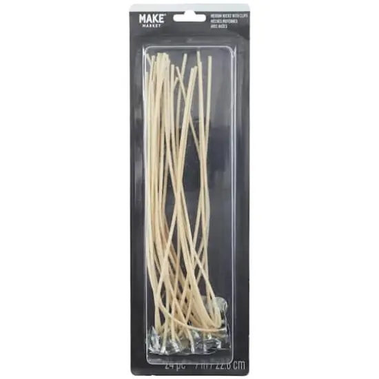9" Medium Candle Wicks with Clips by Make Market&reg; {1}