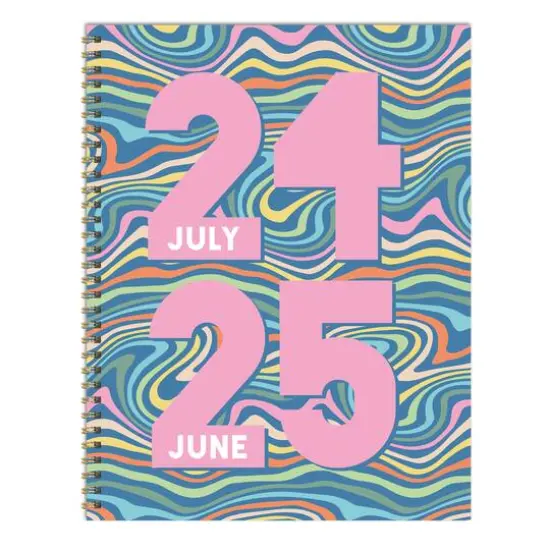 TF Publishing 2024 - 2025 Groovy Large Spiral Planner {1}