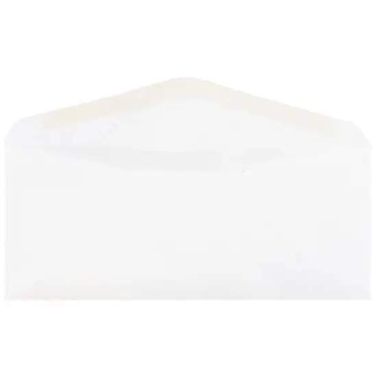 JAM Paper 4.5" x 10.37" White Business Envelopes {4}