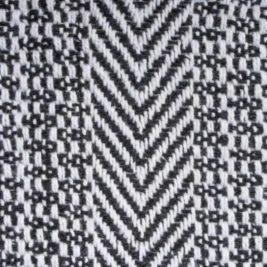 DII&reg; Black Herringbone Stripe Throw {4}