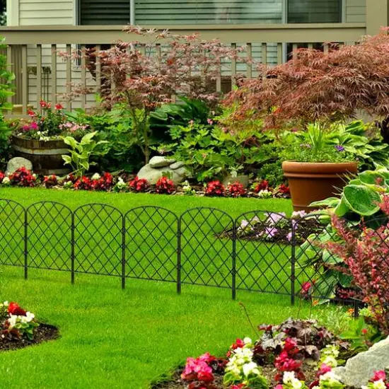 NEX&trade; Metal Rhombic Pet Guard & Garden Stake Fence, 19ct. {5}