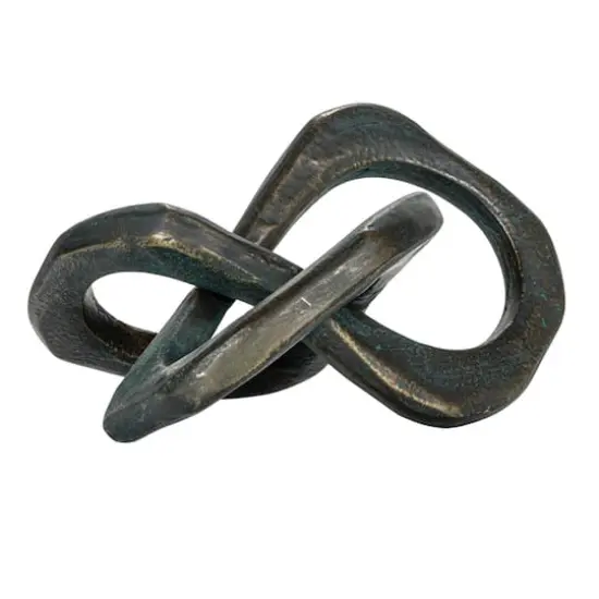 Hello Honey&reg; 9" Cast Metal Knot Figurine Black {7}