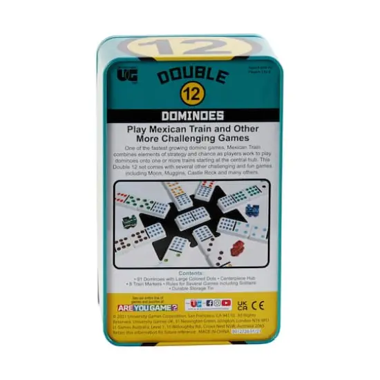 Double 12 Mexican Train Dominoes {4}