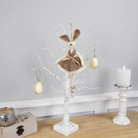 13" Brown Plush Ballerina Bunny Hanging Easter D&eacute;cor {3}