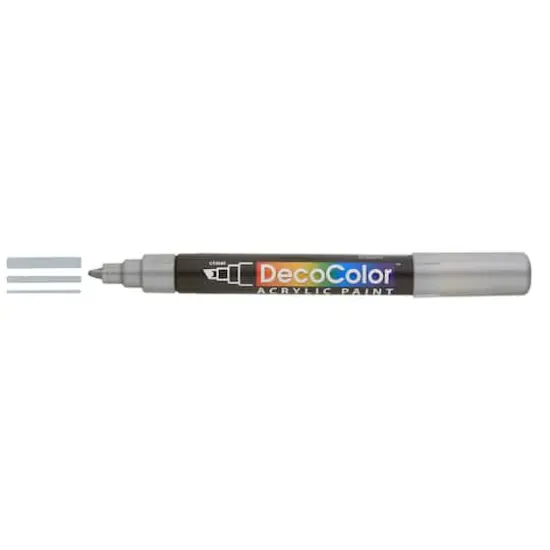 DecoColor&trade; Chisel Tip Acrylic Paint Marker Silver {1}