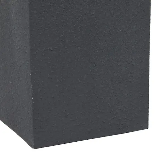 Black Contemporary Garden Stool, 17" x 17" x 24" {5}