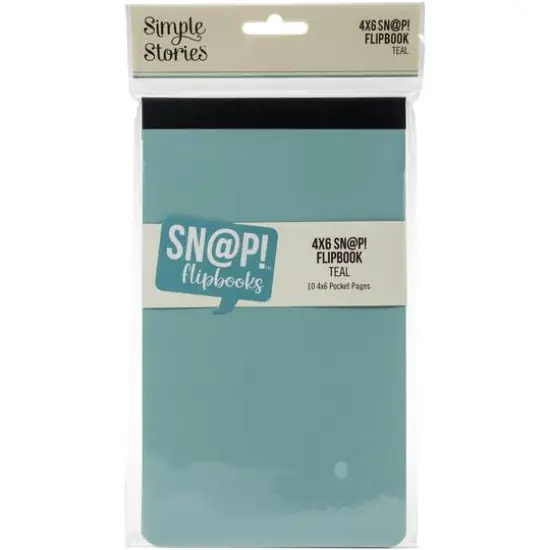 Simple Stories&trade; Sn@p!&trade; Flipbook Album, 4" x 6" Teal {1}