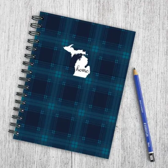 TF Publishing Michigan Blue Plaid Journal {6}