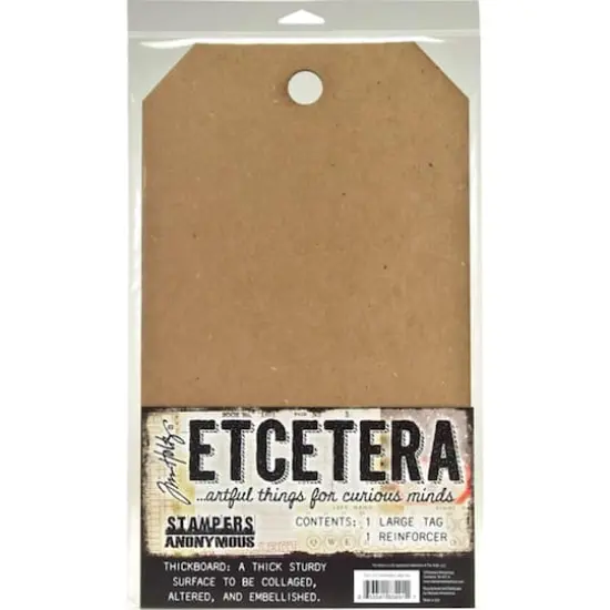 Stampers Anonymous Tim Holtz&reg; Etcetera Large Tag Set {1}