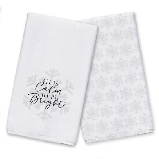 All is Calm All is Bright Tea Towels - Set of 2 {1}