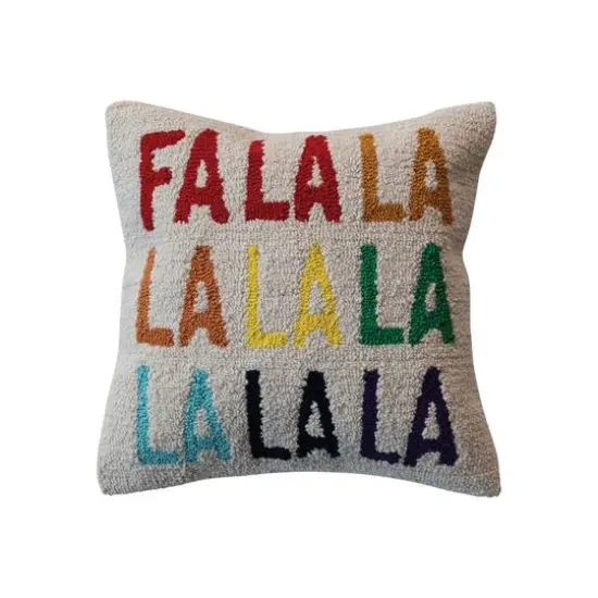 Hello Honey&reg; 18" Multicolor Falala Square Cotton Tufted Accent Pillow {1}