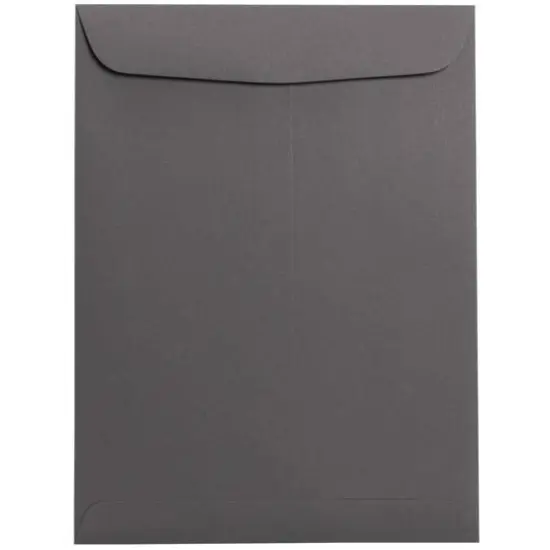 JAM Paper 9" x 12" Dark Gray Open End Catalog Premium Envelopes {1}