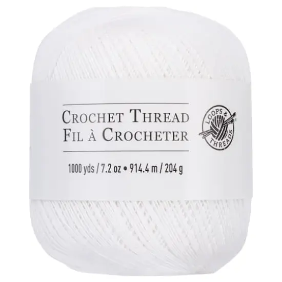 Crochet Thread by Loops & Threads&reg; White {1}