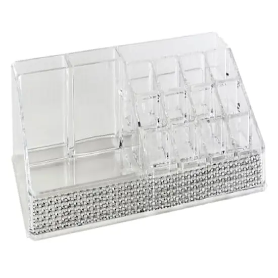 Laura Ashley 16 Section Cosmetic & Jewelry Holder in Pave Diamond Design {3}