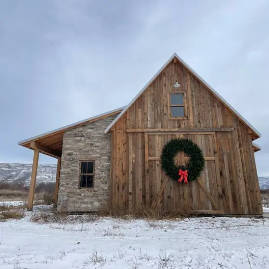 7ft. Pre-Lit Commercial Canadian Pine Artificial Christmas Wreath {7}