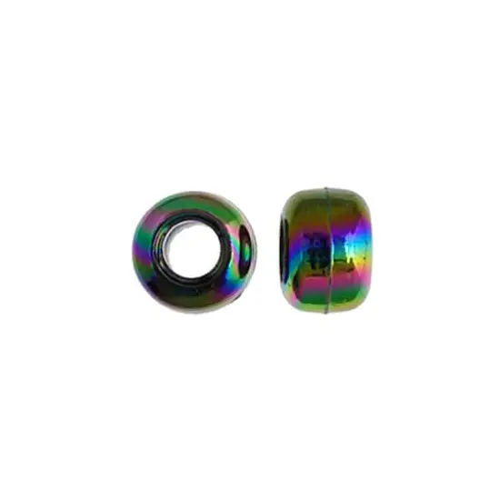 John Bead 9mm Opaque Plastic Pony Beads, 1,000ct. Black Iris {4}
