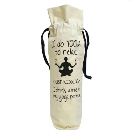 Personality Case&trade; Yoga Pants Canvas Wine Bag {1}