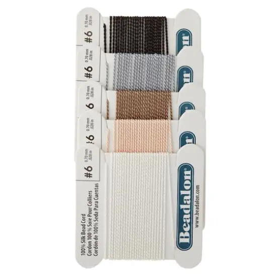Beadalon&reg; Size 6 Earth Tone Silk Bead Cord {1}