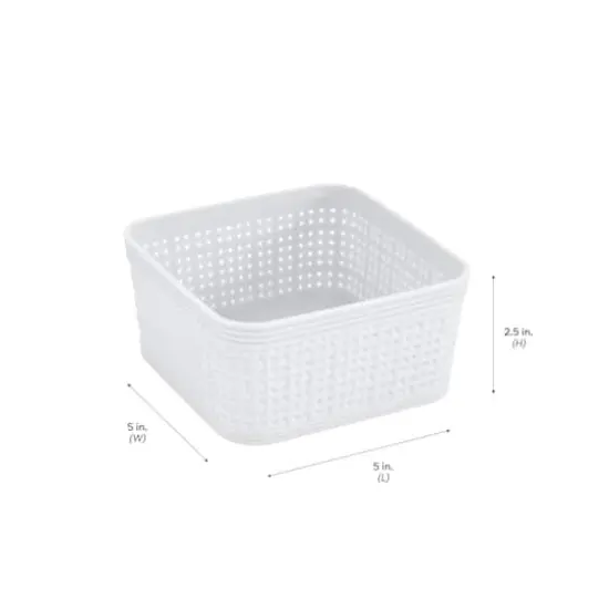 Simplify White Square Organizing Baskets, 6ct. {3}