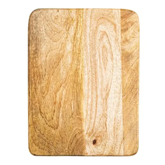 Hello Honey® 11.5" Natural Boho Wood Cutting or Charcuterie Board with Laser-Cut Design {4}