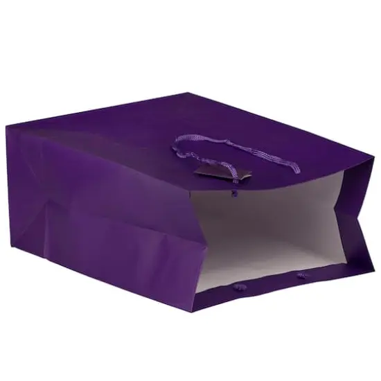 JAM Paper Large Matte Gift Bag, 3ct. Purple {6}