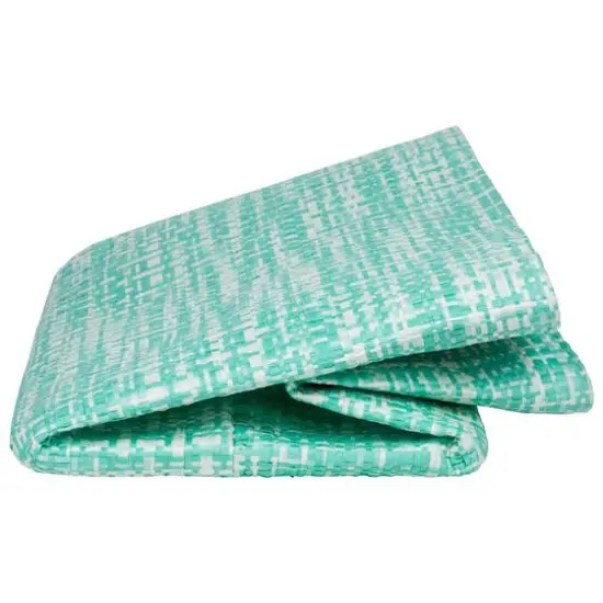 DII&reg; Medium Aqua Tween Rectangle Woven Paper Basket {5}