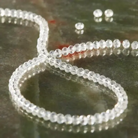 Crystal Faceted Glass Rondelle Beads, 3mm by Bead Landing&trade; {3}