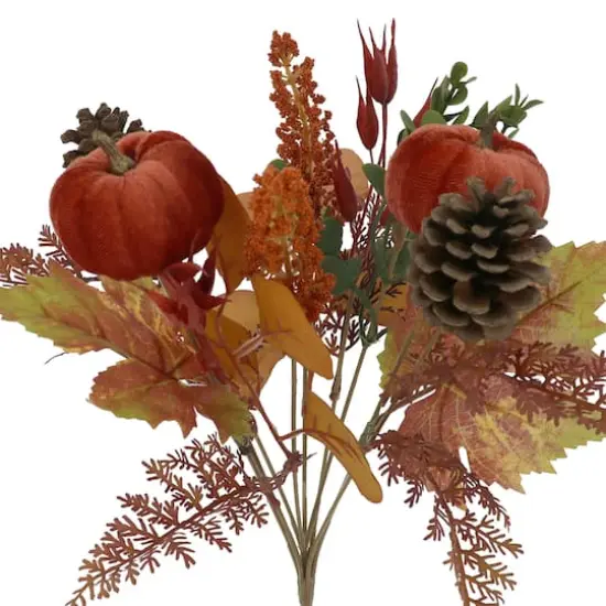 14" Pumpkin & Pinecone Mixed Bush by Ashland&reg; {3}