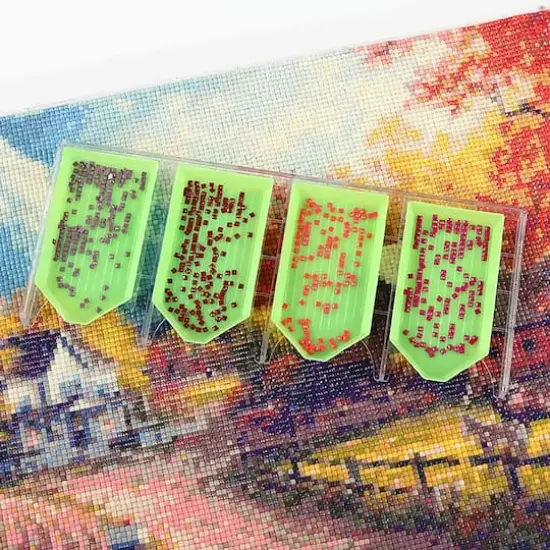 Sparkly Selections Green & Clear Diamond Painting Drill Tray, 2ct. {3}