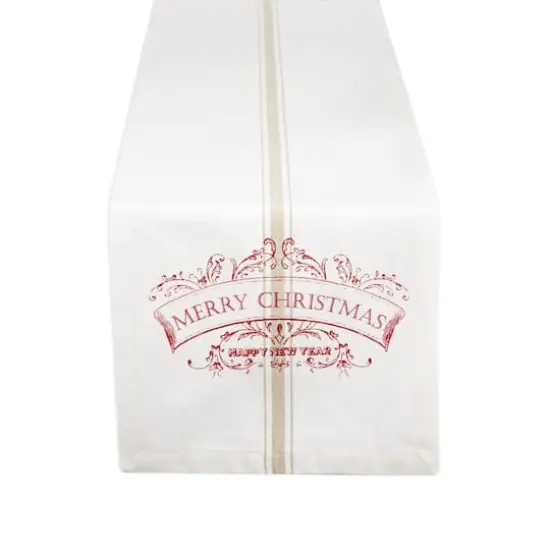 DII&reg; 72" Merry Christmas Printed Table Runner {1}