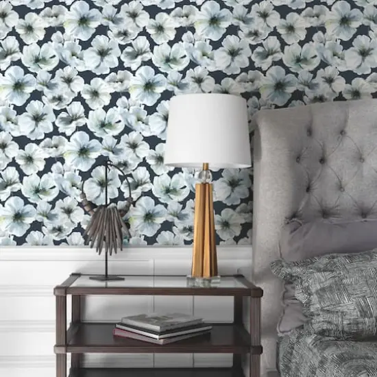 RoomMates Tamara Day Hawthorn Blossom Peel & Stick Wallpaper Blue {4}