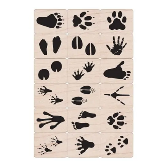 Hero Arts&reg; Ink 'n' Stamp Woodblock Animal Prints Stamps {1}