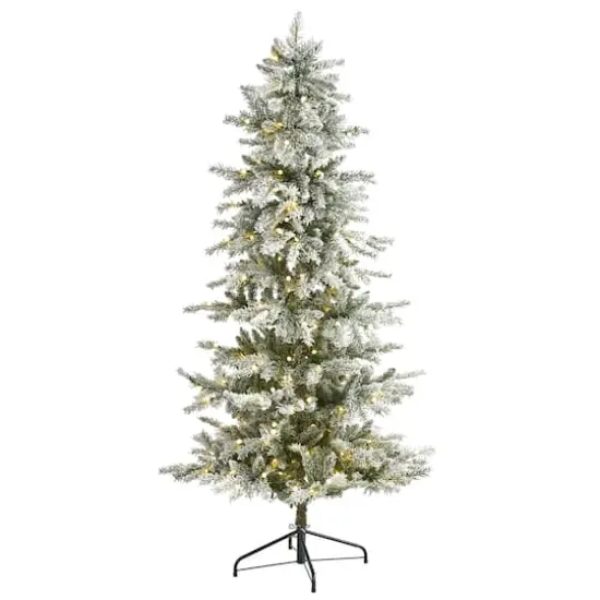 6.5ft. Pre-Lit Nova Scotia Spruce Artificial Christmas Tree, Warm White LED Lights {1}