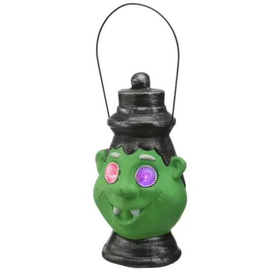 12" LED Green Ghoul Lantern {1}