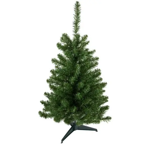 3ft. Unlit Medium Canadian Pine Artificial Christmas Tree {4}