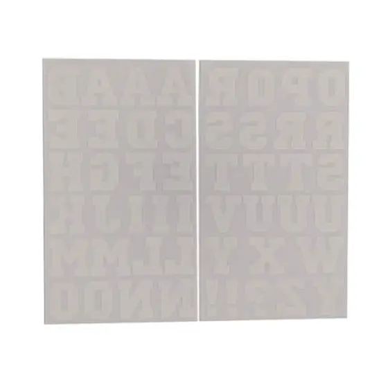 Iron-On White Flocked Athletic Letters by Make Market&reg; {1}