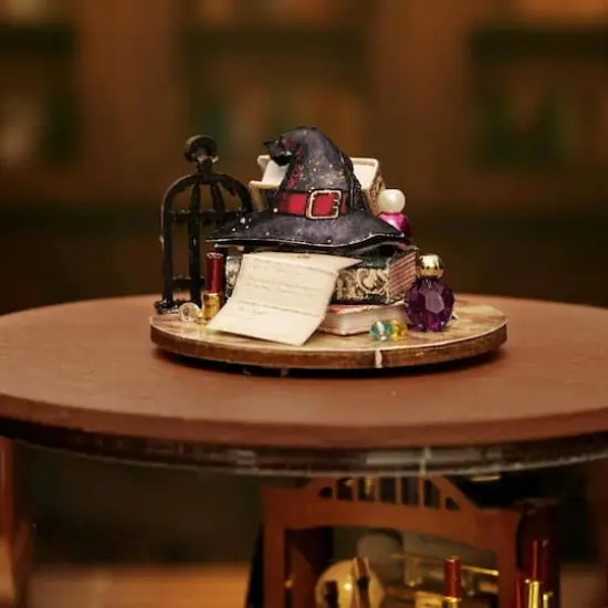 Wizardi Magic House Miniature Dollhouse Roombox Kit {9}