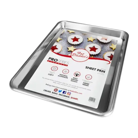 Fat Daddio's&reg; ProSeries Bakeware Natural Aluminum Half Sheet Pan {1}