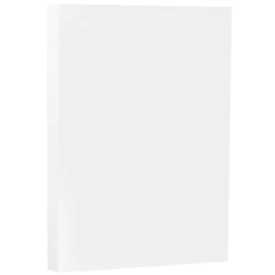 JAM Paper White Wove Strathmore 8.5" x 14" 80lb. Cardstock, 50 Sheets Bright {1}