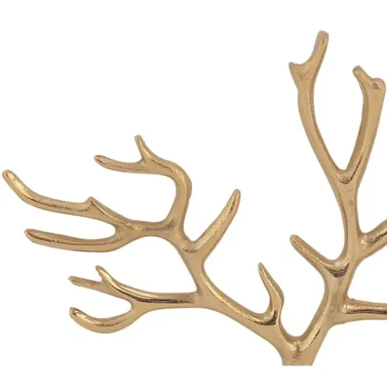 CosmoLiving by Cosmopolitan 10" Gold Marble Jewelry Stand {4}