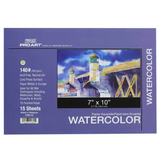 Pro Art&reg; 140# Watercolor Block Pad {2}