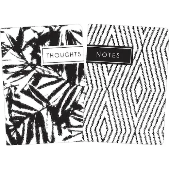 JAM Paper Bohemian Indigo Lightweight Hardcover Notebook, 2ct. {1}