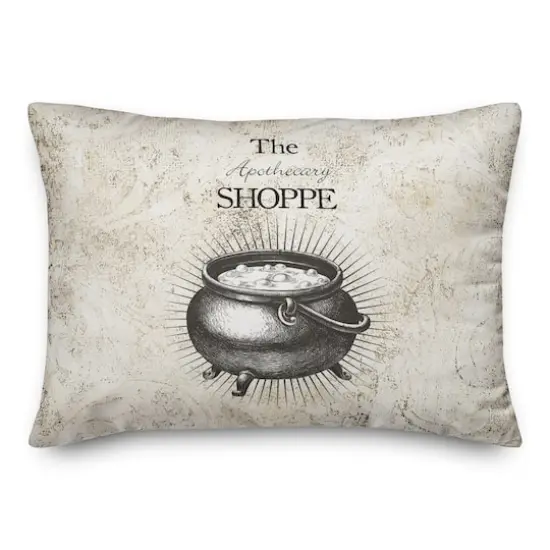 Apothecary Shoppe 1 14" x 20" Throw Pillow {1}