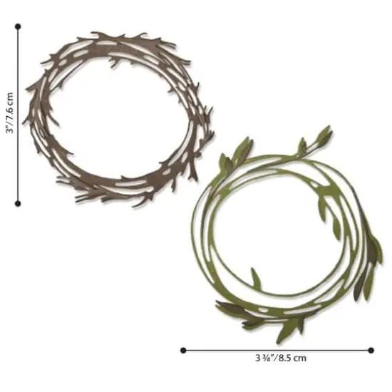 Sizzix&reg; Thinlits&reg; Funky Wreath Die Set by Tim Holtz&reg; {4}