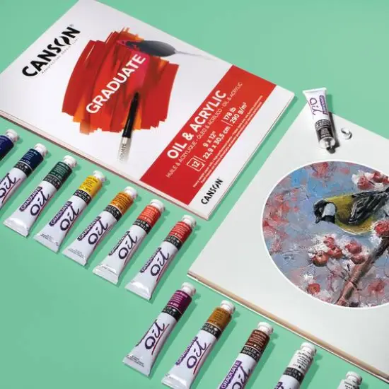 Canson&reg; Graduate Foldover Oil & Acrylic Pad, 9" x 12" {8}