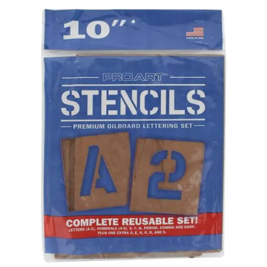Pro Art&reg; Oiled Stencil Board Premium Lettering Set {2}